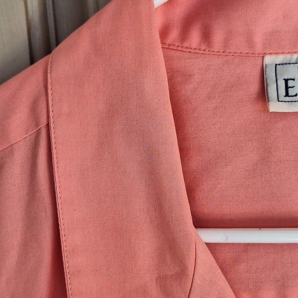 Basic Editions Plus Sz22w Melon Pink Short Sleeve… - image 3